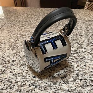 Small- license plate w Swarovski Crystals purse